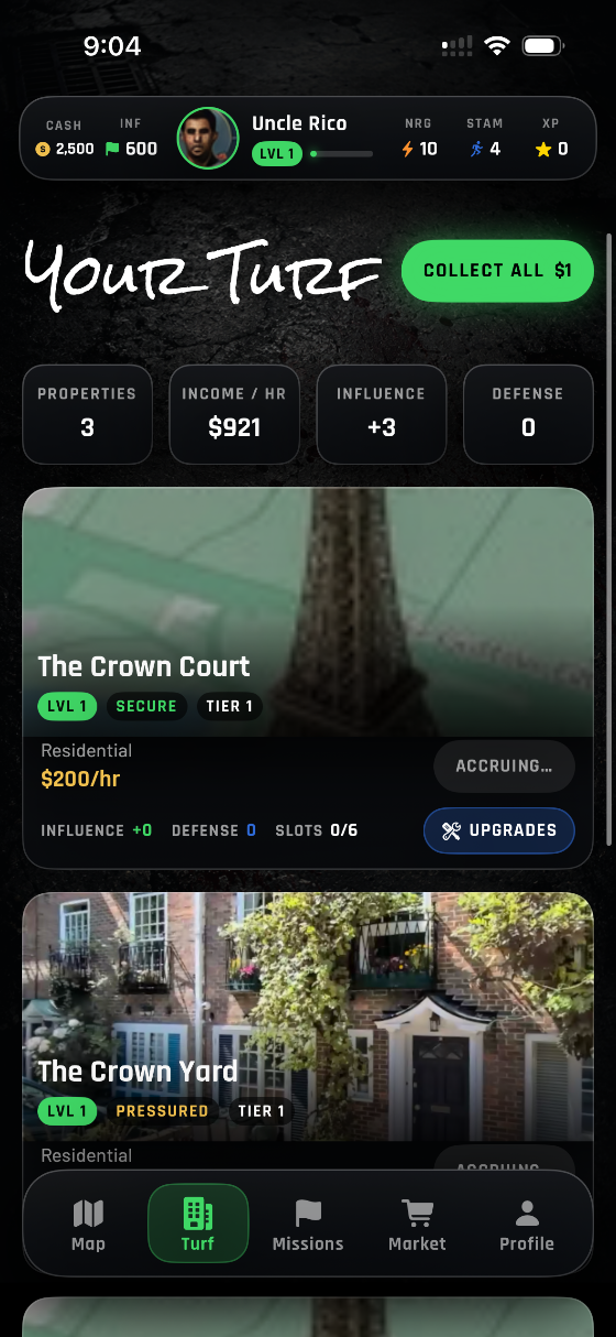 Your Turf: owned properties and income